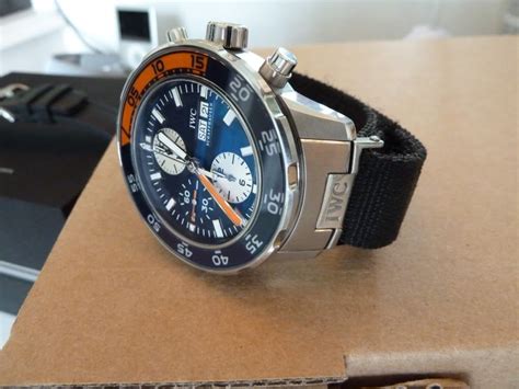 iwc aquatimer 2000 nato strap|IWC aquatimer velcro straps.